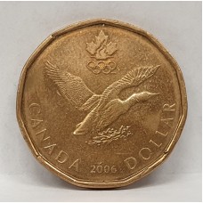CANADA 2006 . ONE 1 DOLLAR . OLYMPIC . LOONIE COIN . NICE GRADE . COLLECTABLE